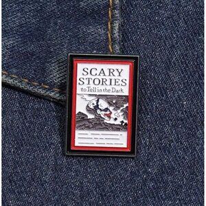 SCARY STORIES To Tell In The Dark Book Enamel Backpack Pin NEW